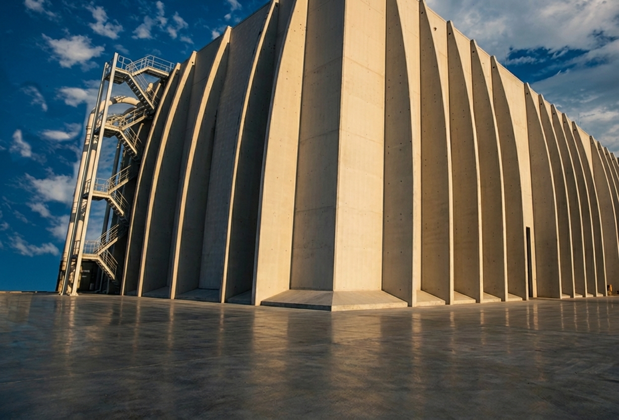Industrial concrete construction site in Northland
