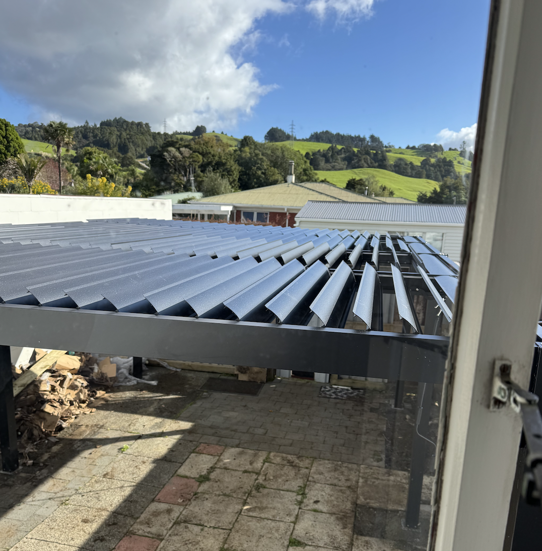 Automated Louvre Roof Installation